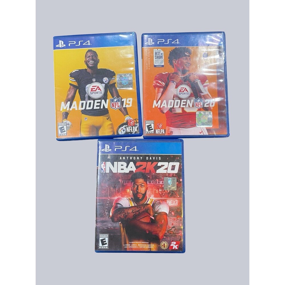 Madden NFL 19 20 & NBA 2K PS4 Lot Bundle – EA Sports Football Games Tested